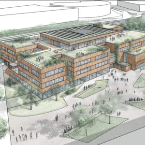 Neue Mittelschule – Axonometric View | © THA 2020 / JOSEF JAKOB Architektur ZT GmbH